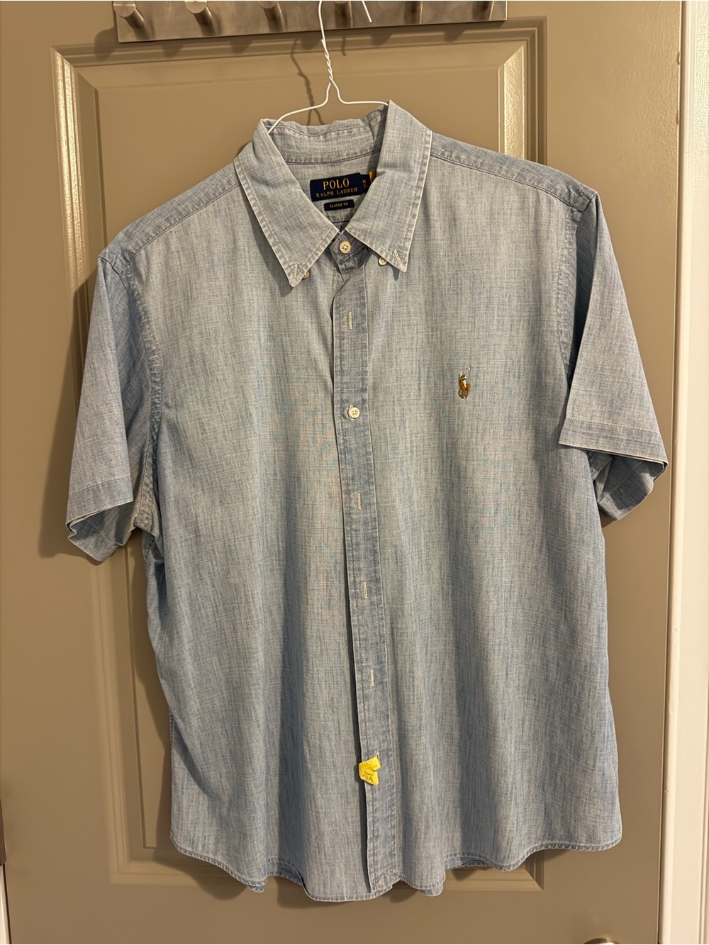 Polo by Ralph Lauren Light Blue Short-Sleeve Button-Down Shirt